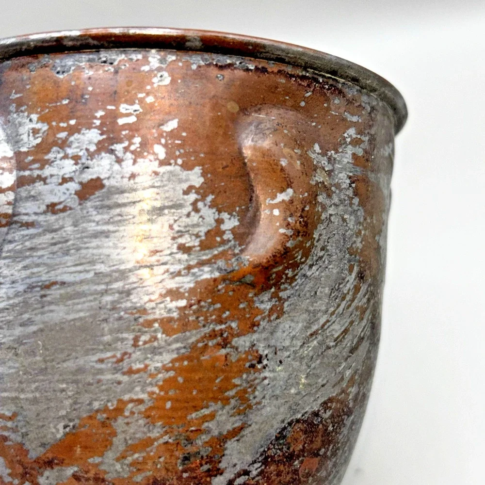 Vintage Tin Washed Copper Chalice Goblet/Cup Made In Egypt Décor